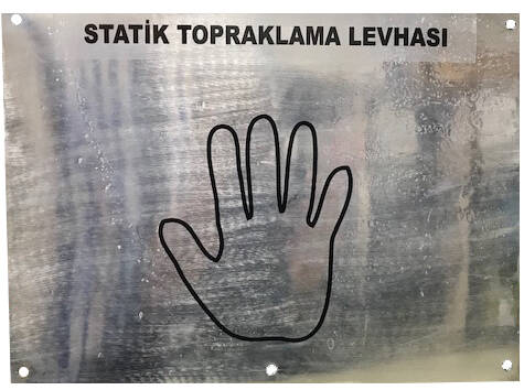 Kalay Kaplı Bakır Statik Topraklama Levhası 230x350x1 mm - 1