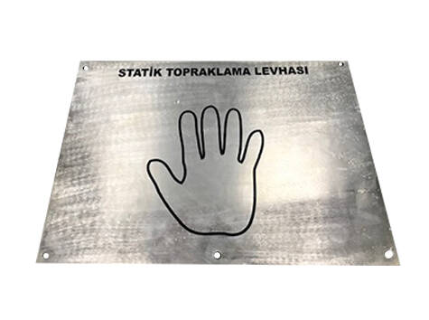 Kalay Kaplı Bakır Statik Topraklama Levhası 230x350x1 mm - 2