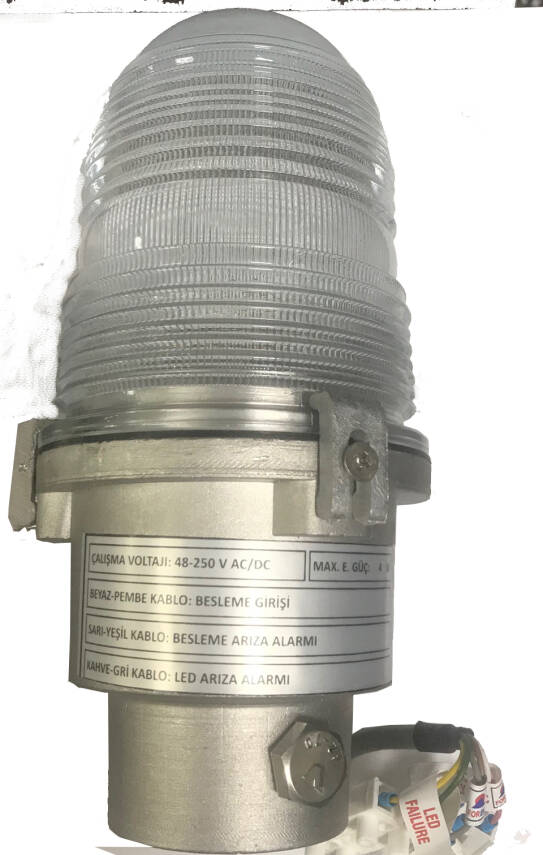 LED’li Uçak İkaz Lambası IP67 Kaideli - 1